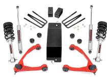 3.5 Inch Lift Kit UCA N3 Struts Red Silverado/Sierra 1500 (07-13) Rough Country