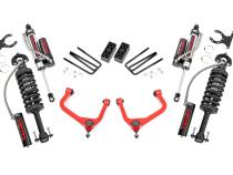 3.5 Inch Lift Kit Vertex Red Chevy Silverado 1500 2WD/4WD (2019-2024) Rough Country