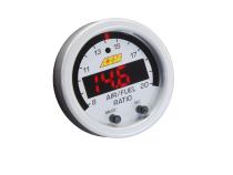 X-Series Wideband UEGO AFR Gauge Accessory Kit Silver Bezel and White AFR/Lambda Faceplate AEM Electronics