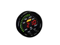 X-Series Temperature Gauge Kit 100-300F/40-150C Black Bezel and Black Water Faceplate AEM Electronics