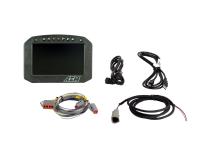 CD-5FL Carbon Flat Panel Logging Display 5-inch diagonal screen, carbon fiber enclosure, wiring harness included, Does Not Include Buttons (See PN 30-3610) AEM Electronics