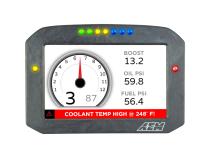 CD-7F Carbon Flat Panel Non-Logging Non-GPS Display 7 Inch Diagonal Screen Wiring Harness Included AEM Electronics