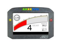 CD-7FLG Carbon Flat Panel Logging Display with Internal GPS 7-inch diagonal screen, carbon fiber enclosure, GPS antenna and wiring harness included, Does Not Include Buttons (See PN 30-3610) AEM Electronics