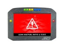 CD-7FLG Carbon Flat Panel Logging Display with Internal GPS 7-inch diagonal screen, carbon fiber enclosure, GPS antenna and wiring harness included, Does Not Include Buttons (See PN 30-3610) AEM Electronics