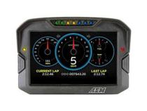 CD-7LG Carbon Logging Display with Internal GPS 7-inch diagonal screen, carbon fiber enclosure, GPS antenna and wiring harness included AEM Electronics