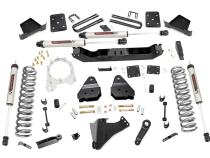 4.5 Inch Suspension Lift Kit 4 Inch Axle Diam w/V2 Shocks 17-19 F-250/350 4WD Diesel Rough Country