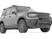 Nudge Bar 20 Inch Black Series w/ White DRL Single Row LED 21-Up Ford Bronco Sport Rough Country