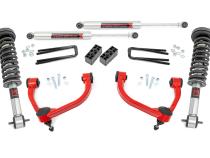 3 Inch Lift Kit M1 Struts Red Ford F-150 4WD (2014-2020) Rough Country