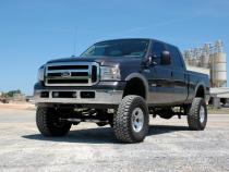 6 Inch Ford 4-Link Suspension Lift Kit w/Vertex Shocks 05-07 F-250/350 Gas-w/Overloads Rough Country