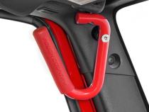 Jeep Solid Steel Grab Handle Set 07-18 Wrangler JK Red Rough Country