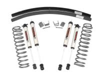 Jeep Cherokee XJ 3 Inch Suspension Lift System w/V2 Shocks Add-A-Leaf For 84-01 Jeep Cherokee XJ Rough Country