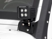 Jeep Lower Windshield Light Mounts 07-18 Wrangler JK For Rough Country 70903, 70903BL, 70804 Rough Country