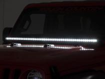 Jeep 50 Inch LED Hood Kit 18-20 Wrangler JL 20-Up Gladiator JT Black-Series Rough Country