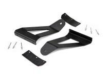 Jeep 50-inch Single Row Black Series Curved LED Light Bar Upper Windshield Kit 84-01 Jeep XJ Cherokee Rough Country