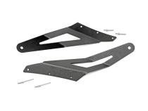 Dodge 54 Inch Curved LED Light Bar Upper Windshield Mounts 03-09 RAM 2500/3500 Rough Country