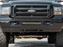 Ford 20 Inch LED Bumper Kit Chrome Series w/Amber DRL 05-07 F-250/350 Rough Country