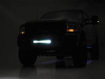 Ford 20 Inch LED Bumper Kit Chrome Series w/Amber DRL 05-07 F-250/350 Rough Country
