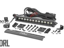12 Inch CREE LED Light Bar Single Row Black Series w/Cool White DRL Rough Country