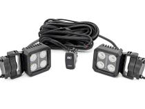 LED Light Pair 2 Inch Square Flood Swivel Mount Rough Country