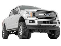 Dual 10 Inch LED Black Series Grille Kit 18-20 F-150 XLT Rough Country
