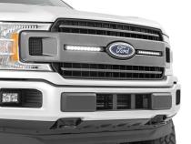 Dual 10 Inch LED Black Series Grille Kit 18-20 F-150 XLT Rough Country