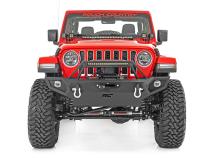 Jeep Quad LED Light Pod Kit -Black Series w/Amber DRL 18-20 JL 20-Up Gladiator Rough Country