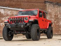 Jeep Quad LED Light Pod KitBlack Series w/White DRL 18-20 JL/20-UP Gladiator Rough Country