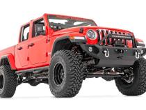 Jeep Quad LED Light Pod KitBlack Series w/White DRL 18-20 JL/20-UP Gladiator Rough Country