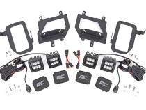 Ford LED Fog Light Kit Black Series w/ Spot Beam 15-19 F-150 Rough Country