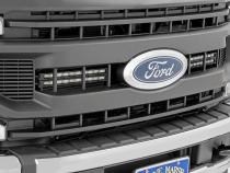 LED Light Kit Grille Mount 10 Inch Black Series Slimline 20-21 Ford Super Duty Rough Country