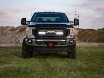 LED Light Kit Grille Mount 10 Inch Black Series Slimline 20-21 Ford Super Duty Rough Country