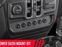 MLC-6 Multiple Light Controller Lower Dash Mount Kit 18-20 Wrangler JL, 20 Gladiator JT Rough Country