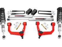 3.5 Inch Lift Kit Red UCA N3 Struts Toyota Tacoma 2WD/4WD (2005-2023) Rough Country