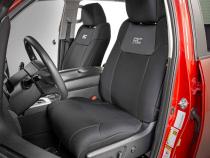 Toyota Neoprene Front and Rear Seat Covers 14-20 Tundra Crew Cab Rough Country