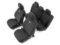 Tacoma Neoprene Front and Rear Seat Covers For 16-Pres Toyota Tacoma Crew Cab Rough Country