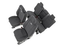 Seat Covers Front Row and Rear Row Bench Jeep Grand Cherokee WK2 2WD/4WD (11-22) Rough Country