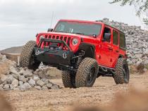 3.5 Inch Lift Kit Adj Lower FR D/S Non-Rubicon Jeep Wrangler Unlimited 4WD (24-26) Rough Country