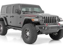 3.5 Inch Lift Kit Adj Lower FR D/S Rubicon Jeep Wrangler Unlimited 4WD (24-26) Rough Country