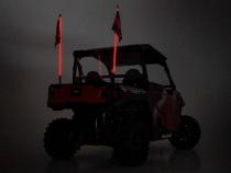 Polaris LED Whip Light Bed Mount Kit w/ LED Whip Lights 17-20 General/14-20 Ranger Rough Country