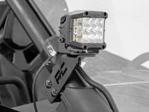 Polaris Dual LED Cube Kit w/Black Series Flood LED's 20-21 Polaris RZR PRO XP Rough Country