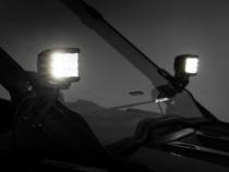 Polaris Dual LED Cube Kit w/Black Series Flood LED's 20-21 Polaris RZR PRO XP Rough Country