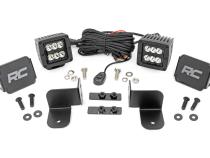 Polaris Rear Facing 2-Inch Spot Black Series LED Kit 19-21 Polaris Ranger Rough Country