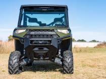 LED Light Front Mount 50 Inch Single Row Black Pair with Factory Wiper 14-22 Polaris Ranger 1000XP Rough Country