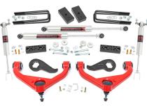 3 Inch Lift Kit UCAs M1 Red Silverado/Sierra 2500HD/3500HD (20-26) Rough Country