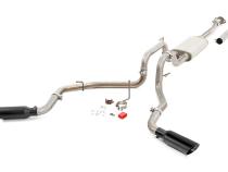 Dual Cat-Back Exhaust System w/Black Tips 15-20 F-150 Rough Country
