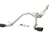 Dual Cat-Back Exhaust System w/Black Tips 14-18 Silverado/Sierra 1500 5.3L Rough Country