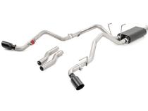 Dual Cat-Back Exhaust System w/Black Tips 09-18 RAM 1500 V8-4.7L, 5.7L Rough Country