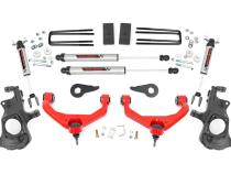 3.5 Inch Knuckle Lift Kit V2 w/ Overloads Red Silverado/Sierra 2500HD/3500HD (11-19) Rough Country