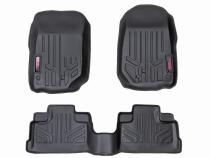 Heavy Duty Floor Mats Front/Rear-07-13 Jeep JK Wrangler Unlimited Rough Country