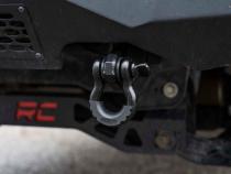 Ford Tow Hook to Shackle Conversion Kit w/D-Ring &amp;amp; Rubber Isolators 09-20 F-150 Rough Country